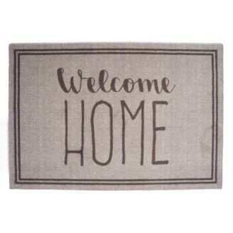 Πατάκι Εισόδου Μοκέτα με Αντιολισθητικό Υπόστρωμα Mondial 062 Welcome Home Beige 50x75εκ Πάχους 8mm Sdim