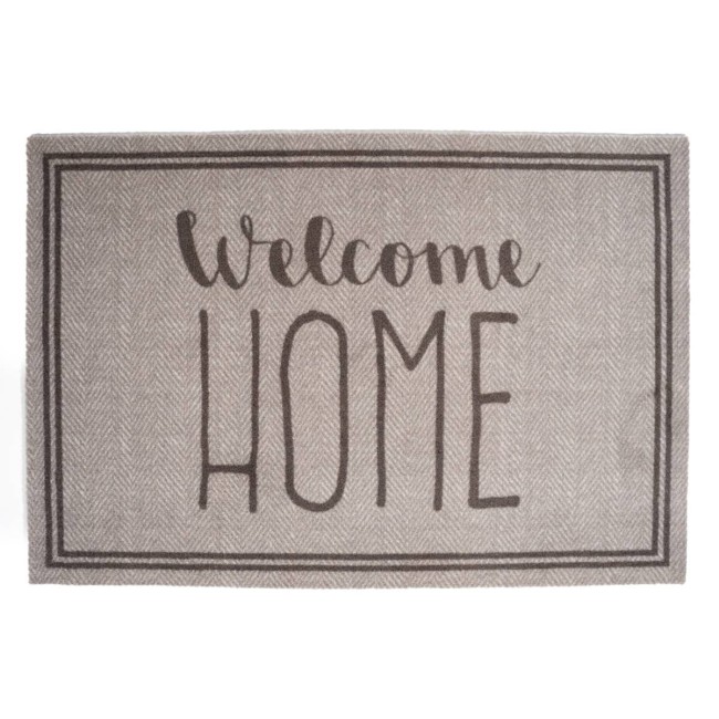 Sdim Πατάκι Εισόδου Μοκέτα με Αντιολισθητικό Υπόστρωμα Mondial 062 Welcome Home Beige 50x75εκ. Πάχους 8mm