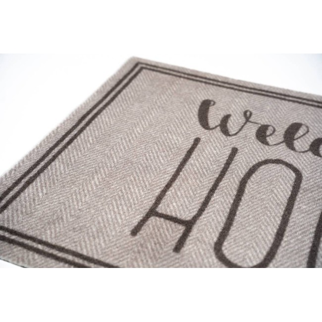 Sdim Πατάκι Εισόδου Μοκέτα με Αντιολισθητικό Υπόστρωμα Mondial 062 Welcome Home Beige 50x75εκ. Πάχους 8mm