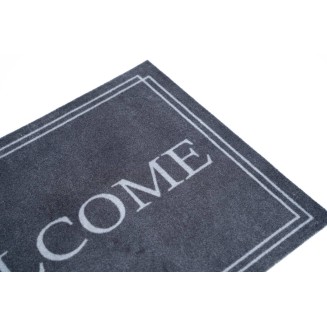 Πατάκι Εισόδου Μοκέτα με Αντιολισθητικό Υπόστρωμα Mondial 063 Welcome Lines 50x75εκ Πάχους 8mm Sdim