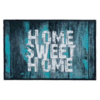 Πατάκι Εισόδου Μοκέτα με Αντιολισθητικό Υπόστρωμα Prestige 002 Home Sweet Home Πράσινο 50x75εκ Sdim