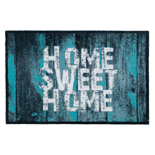 Sdim Πατάκι Εισόδου Μοκέτα με Αντιολισθητικό Υπόστρωμα Prestige 002 Home Sweet Home Πράσινο 50x75εκ.
