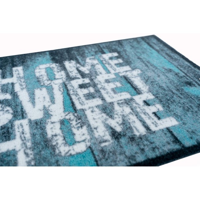 Sdim Πατάκι Εισόδου Μοκέτα με Αντιολισθητικό Υπόστρωμα Prestige 002 Home Sweet Home Πράσινο 50x75εκ.