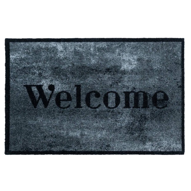 Sdim Πατάκι Εισόδου Μοκέτα με Αντιολισθητικό Υπόστρωμα Prestige 037 Welcome Concrete Γκρί 50x75εκ.