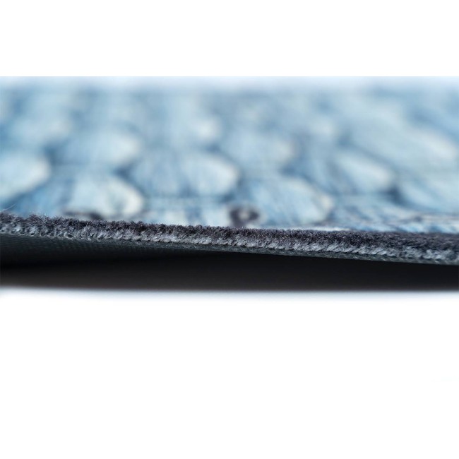 Sdim Πατάκι Εισόδου Μοκέτα με Αντιολισθητικό Υπόστρωμα Prestige 040 Welcome Knots Μπλε 50x75εκ.