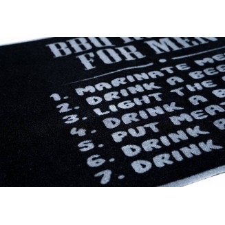 Πατάκι Κουζίνας με Αντιολισθητικό Υπόστρωμα BBQ MAT 330 BBQ Rules For Men 67x120εκ Sdim