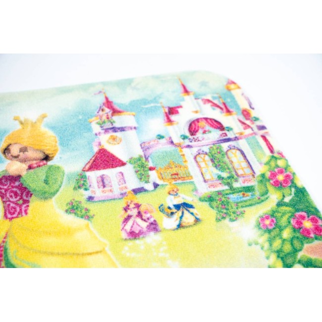 Sdim Πατάκι Εισόδου Playmobil Μοκέτα με Αντιολισθητικό Υπόστρωμα Deco 001 Princess 50x80εκ. Πάχους 6mm