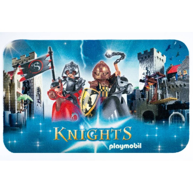 Sdim Πατάκι Εισόδου Playmobil Μοκέτα με Αντιολισθητικό Υπόστρωμα Deco 010 Knights 50x80εκ. Πάχους 6mm