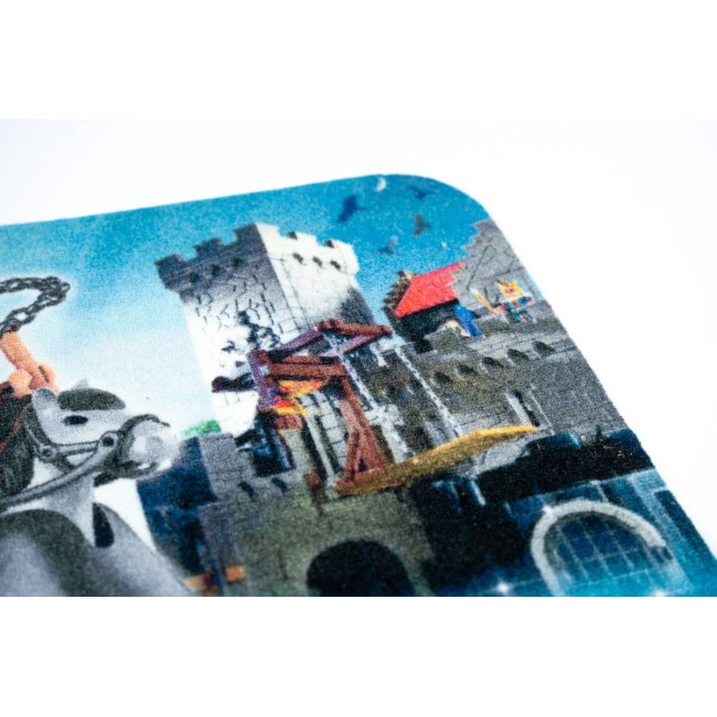 Sdim Πατάκι Εισόδου Playmobil Μοκέτα με Αντιολισθητικό Υπόστρωμα Deco 010 Knights 50x80εκ. Πάχους 6mm