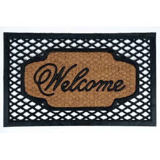 Πατάκι Εισόδου από Κοκοφοίνικα  και Καουτσούκ με Αντιολισθητικό Υπόστρωμα Eden 004 45x75εκ Sdim