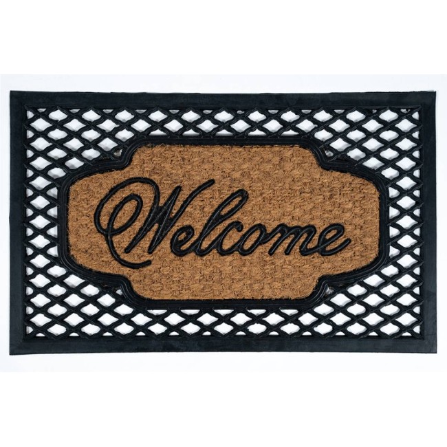 Sdim Πατάκι Εισόδου από Κοκοφοίνικα  και Καουτσούκ με Αντιολισθητικό Υπόστρωμα Eden 004 45x75εκ.