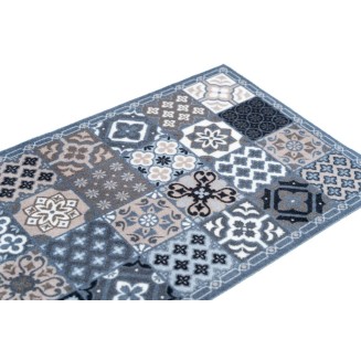 Πατάκι Κουζίνας με Αντιολισθητικό Υπόστρωμα Cook & Wash 155 Patchwork Tiles Grey 50x150εκ Sdim