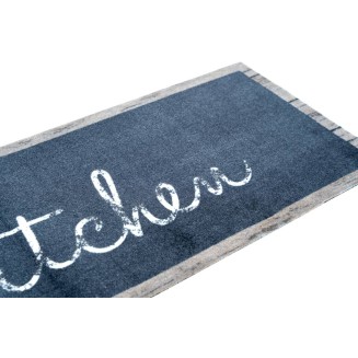 Πατάκι Κουζίνας με Αντιολισθητικό Υπόστρωμα Cook & Wash 195 Chalk Kitchen Γκρί/Ανθρακί 50x150εκ Sdim