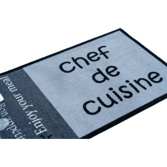 Πατάκι Κουζίνας με Αντιολισθητικό Υπόστρωμα Cook & Wash 205 Chef de Cuisine Γκρί/Μαύρο 50x150εκ Sdim