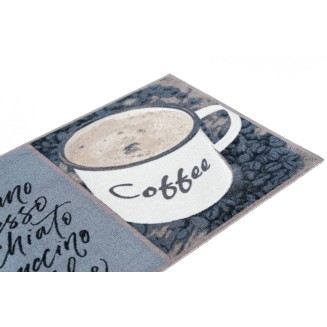 Πατάκι Κουζίνας με Αντιολισθητικό Υπόστρωμα Cook & Wash 310 Love Good Coffee Γκρί/Καφέ 50x150εκ Sdim