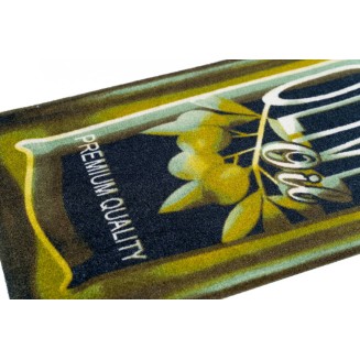 Πατάκι Κουζίνας με Αντιολισθητικό Υπόστρωμα Cook & Wash 536 Premium Olive Oil Πράσινο/Μαύρο 50x150εκ Sdim