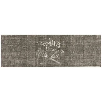 Πατάκι Κουζίνας με Αντιολισθητικό Υπόστρωμα Cook & Wash 720 Cooking Time Γκρί/Μπέζ 50x150εκ Sdim