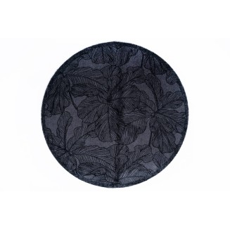 Στρογγυλό Πατάκι Κουζίνας με Αντιολισθητικό Υπόστρωμα Universal 115 Floral Anthra Φ100εκ Sdim