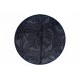 Sdim Στρογγυλό Πατάκι Κουζίνας με Αντιολισθητικό Υπόστρωμα Universal 115 Floral Anthra Φ100εκ.