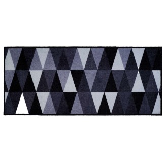 Sdim Πατάκι Κουζίνας με Αντιολισθητικό Υπόστρωμα Universal 414 Geometric Silver 67x150εκ.