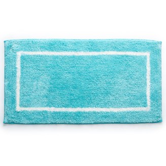 Βαμβακερό/Microfiber Αντιολισθητικό Πατάκι Μπάνιου Space 001 Petrol 45x85εκ Sdim