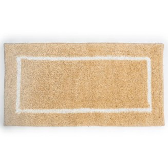Βαμβακερό/Microfiber Αντιολισθητικό Πατάκι Μπάνιου Space 002 Beige 45x85εκ Sdim