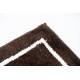 Sdim Βαμβακερό/Microfiber Αντιολισθητικό Πατάκι Μπάνιου Space 004 Brown 45x85εκ.