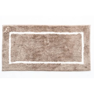 Βαμβακερό/Microfiber Αντιολισθητικό Πατάκι Μπάνιου Space 005 Moka 45x85εκ Sdim