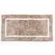 Sdim Βαμβακερό/Microfiber Αντιολισθητικό Πατάκι Μπάνιου Space 005 Moka 45x85εκ.