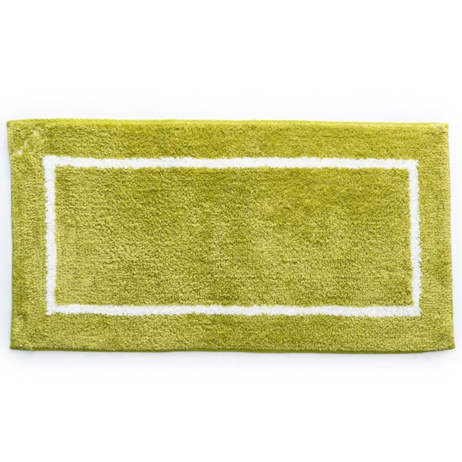 Sdim Βαμβακερό/Microfiber Αντιολισθητικό Πατάκι Μπάνιου Space 006 Lime Green 45x85εκ.