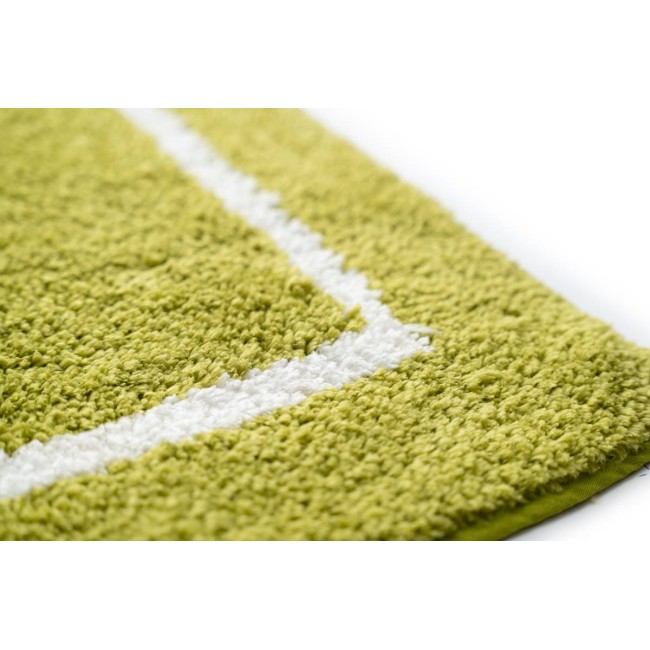 Sdim Βαμβακερό/Microfiber Αντιολισθητικό Πατάκι Μπάνιου Space 006 Lime Green 45x85εκ.