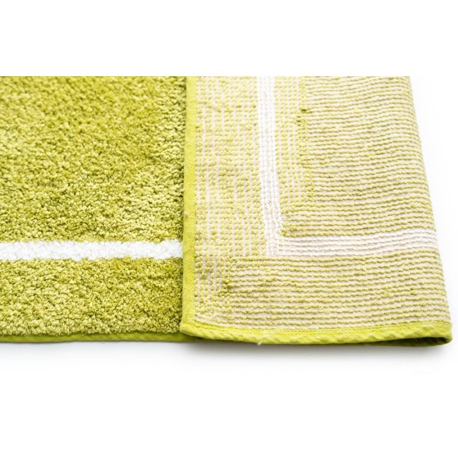 Sdim Βαμβακερό/Microfiber Αντιολισθητικό Πατάκι Μπάνιου Space 006 Lime Green 45x85εκ.
