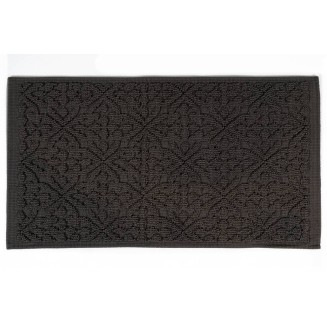 Πατάκι Μπάνιου με Μικροΐνες & Αντιολισθητικό Υπόστρωμα Venere 001 Dark Grey 50x90εκ Sdim