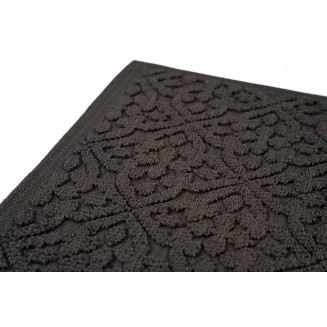 Πατάκι Μπάνιου με Μικροΐνες & Αντιολισθητικό Υπόστρωμα Venere 001 Dark Grey 50x90εκ Sdim