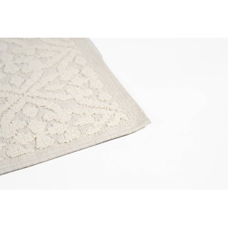 Πατάκι Μπάνιου με Μικροΐνες & Αντιολισθητικό Υπόστρωμα Venere 002 White 50x90εκ Sdim