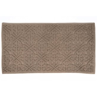 Πατάκι Μπάνιου με Μικροΐνες & Αντιολισθητικό Υπόστρωμα Venere 004 Beige 50x90εκ Sdim