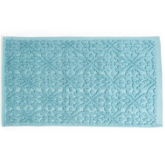Πατάκι Μπάνιου με Μικροΐνες & Αντιολισθητικό Υπόστρωμα Venere 005 Light Blue 50x90εκ Sdim