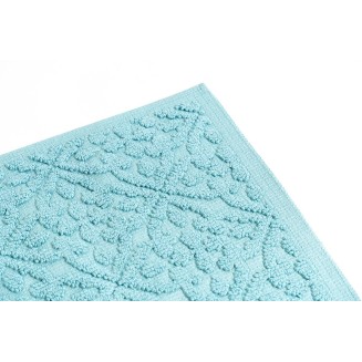 Πατάκι Μπάνιου με Μικροΐνες & Αντιολισθητικό Υπόστρωμα Venere 005 Light Blue 50x90εκ Sdim