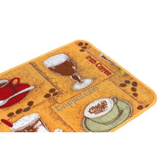 Πατάκι Κουζίνας με Αντιολισθητικό Υπόστρωμα Collage 6503 Πορτοκαλί 50x150εκ Sdim Πατάκι Κουζίνας με Αντιολισθητικό Υπόστρωμα Collage 6503 Πορτοκαλί 50x150εκ Sdim