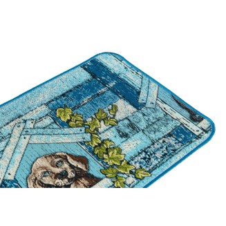 Πατάκι Κουζίνας με Αντιολισθητικό Υπόστρωμα Collage 9701 Μπλέ 50x150εκ Sdim Πατάκι Κουζίνας με Αντιολισθητικό Υπόστρωμα Collage 9701 Μπλέ 50x150εκ Sdim