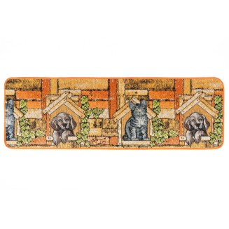 Πατάκι Κουζίνας με Αντιολισθητικό Υπόστρωμα Collage 9702 Πορτοκαλί 50x150εκ Sdim Πατάκι Κουζίνας με Αντιολισθητικό Υπόστρωμα Collage 9702 Πορτοκαλί 50x150εκ Sdim