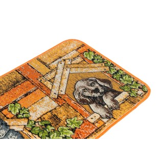 Πατάκι Κουζίνας με Αντιολισθητικό Υπόστρωμα Collage 9702 Πορτοκαλί 50x150εκ Sdim Πατάκι Κουζίνας με Αντιολισθητικό Υπόστρωμα Collage 9702 Πορτοκαλί 50x150εκ Sdim