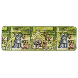 Πατάκι Κουζίνας με Αντιολισθητικό Υπόστρωμα Collage 9705 Πράσινο 50x150εκ Sdim Πατάκι Κουζίνας με Αντιολισθητικό Υπόστρωμα Collage 9705 Πράσινο 50x150εκ Sdim