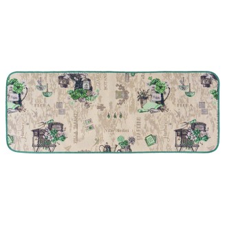 Πατάκι Κουζίνας με Αντιολισθητικό Υπόστρωμα Chalet 3302 Γκρί/Πράσινο 54x140εκ Sdim Πατάκι Κουζίνας με Αντιολισθητικό Υπόστρωμα Chalet 3302 Γκρί/Πράσινο 54x140εκ Sdim