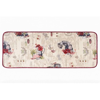 Πατάκι Κουζίνας με Αντιολισθητικό Υπόστρωμα Chalet 3303 Κόκκινο 54x140εκ Sdim Πατάκι Κουζίνας με Αντιολισθητικό Υπόστρωμα Chalet 3303 Κόκκινο 54x140εκ Sdim