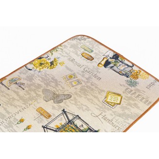 Πατάκι Κουζίνας με Αντιολισθητικό Υπόστρωμα Chalet 3304 Πορτοκαλί/Κίτρινο 54x140εκ Sdim Πατάκι Κουζίνας με Αντιολισθητικό Υπόστρωμα Chalet 3304 Πορτοκαλί/Κίτρινο 54x140εκ Sdim