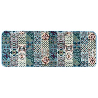 Πατάκι Κουζίνας με Αντιολισθητικό Υπόστρωμα Samba 702 Μπλε  54x140εκ Sdim Πατάκι Κουζίνας με Αντιολισθητικό Υπόστρωμα Samba 702 Μπλε  54x140εκ Sdim