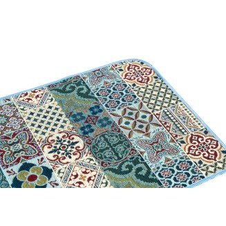 Πατάκι Κουζίνας με Αντιολισθητικό Υπόστρωμα Samba 702 Μπλε  54x140εκ Sdim Πατάκι Κουζίνας με Αντιολισθητικό Υπόστρωμα Samba 702 Μπλε  54x140εκ Sdim