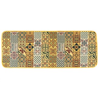 Πατάκι Κουζίνας με Αντιολισθητικό Υπόστρωμα Samba 705 Πορτοκαλί  54x140εκ Sdim Πατάκι Κουζίνας με Αντιολισθητικό Υπόστρωμα Samba 705 Πορτοκαλί  54x140εκ Sdim