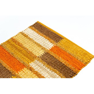 Βαμβακερό Πατάκι Κουζίνας Seema 003 Κίτρινο/Πρτοκαλί 55x140εκ Sdim